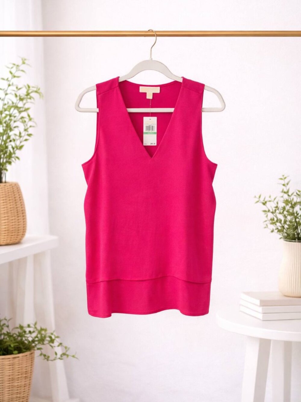 Michael Kors Pink Tank - New with Tags- Size Large